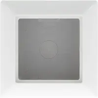 JUNG Cubierta de empotrar , 1 unidad, con marco, de Duroplast, 85x85x47 mm, color blanco alpino.