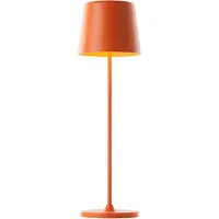 Brilliant Kaami lámpara de mesa LED recargable, atenuable naranja mate