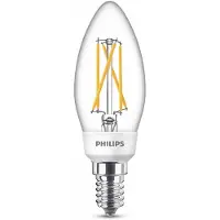 Philips Bombilla , 40;18;9 W, casquillo B35 E14, 5 W, 40 W, casquillo E14, 470 lúmenes, 15000 horas