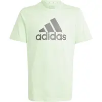 Adidas adidasCamiseta Essentials Big Logo Cotton 140 Semi Green Spark / Charcoal Niño