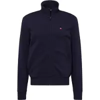 Napapijri Sudadera con cremallera 'BALIS' marino / rojo / blanco