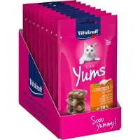 Vitakraft Bocaditos Para Gatos Con Pollo Y Hierba Gatera 9x40 Gr