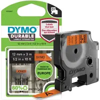 Dymo 1978367 cinta negro sobre naranja 12 mm (original)