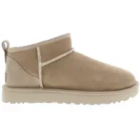 Ugg para mujer. 1116109 Botines de piel W Classic Ultra Mini arena (37), Marrón, Plano, 1 a 3cm, Ninguno, Casual, outlet 2026.