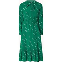 Lk bennett Bridget Monkey Midi Dress Green/cream Talla: 10 | Vestidos Midi Outlet | Mujer | Verde