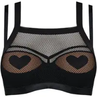 Marlies Dekkers Heartbreaker Black Mesh And Sand Balcony Bra Talla: 70C | Brasieres Outlet | Mujer | Negro