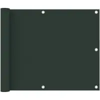 vidaXL : Protector para balcón, color verde oscuro, 75 x 600 cm, tejido Oxford