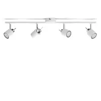 Philips Lámpara empotrable/de pared Meranti, 4 unidades, focos, casquillo GU10, 4 bombillas, LED, 220-240 V, color blanco