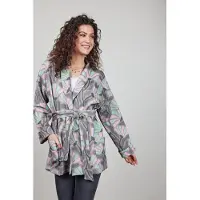 DIDI Kimono Vest Lois Print Sand With Cosmic Flower Print Talla: 38 | Cárdigan Outlet | Mujer | Marrón