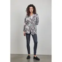 DIDI Kimono Vest Lois Print Sand With Cosmic Flower Print Talla: 42 | Cárdigan Outlet | Mujer | Marrón