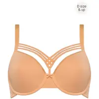 Marlies Dekkers Dame De Paris Apricot And Gold Plunge Bra Talla: 75F | Brasieres Outlet | Mujer | Naranja