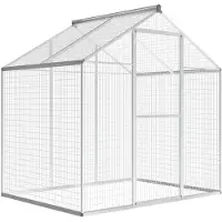 vidaXL Jaula exterior de aluminio, 178 x 122 x 194 cm