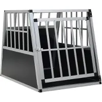 vidaXL Caja de transporte para perros con puerta individual, 65 x 91 x 69,5 cm