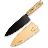 Roselli Gyuto Chef Knife R770 Carbon Steel, Curly Birch, cuchillo de chef, 19.5 cm