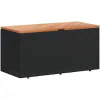 vidaXL , caja para jardín, color , 110x50x54 cm, material: ratán sintético y madera de acacia