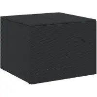 vidaXL Caja de almacenamiento para jardín, color , 291 litros, fabricada en polirratán