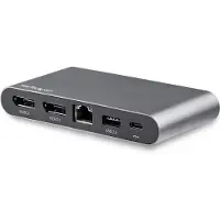 StarTech.com Adaptador Usb-c Multipuerto Dp Dual Pd