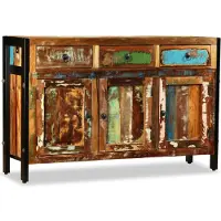 vidaXL Mueble aparador , madera maciza Altholz, 120 x 35 x 76 cm