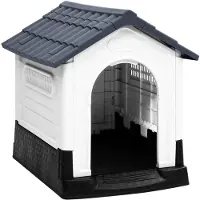 vidaXL Caseta para perros, gris, 57x68x66 cm, polipropileno