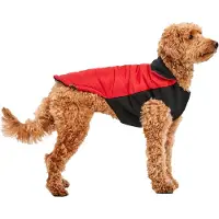 Goo-eez Chaqueta "Signature" de cuello alto estilo "mock neck" de la marca , en color rojo/