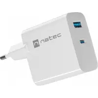 Natec Cargador De Pared Usb-a Y Usb-c Ribera Gan 45w