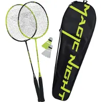 Talbot Torro - Badminton Set Magic Night Led negro/amarillo