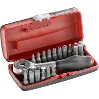 Facom Estuche con llave de trinquete y porta-puntas , modelo R.PE360J22PB