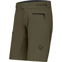 Norrøna - Fjørå Flex1 Light Shorts - Pantalones de ciclismo size S, oliva