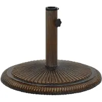 vidaXL Soporte para sombrilla de , color bronce, 45x45x30 cm, hierro fundido