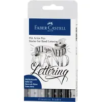 Faber Castell Kit De Iniciación A La Creatividad Con Rotuladores Pitt 9 De Faber-castell