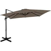 Vonroc Sombrilla cantilever Pisogne 300x300cm - Sombrilla Premium | Color Taupe