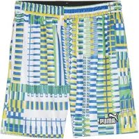 Puma Pantalón deportivo azul oscuro / limón / lima / blanco