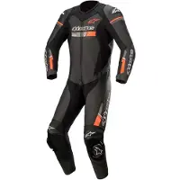 Alpinestars GP-Force Chaser Monos de cuero de una pieza Negro/Rojo neón 54 hombres