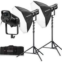 Bresser BR-180RGB Kit dúo de luces LED COB