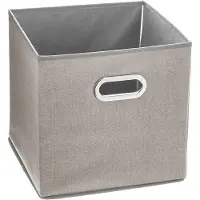 JJA Caja de almacenamiento, color negro, de tela, 31 x 31 cm