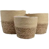 Ksd Conjunto De Cestas De Yute 20x17 Cm 3 Unidades