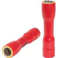 Ks Tools , llave de vaso de 3/8", con aislamiento protector, tamaño XL, 22 mm (117.3860)