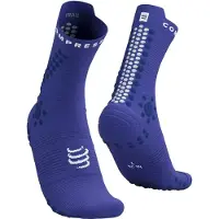 Compressport - Pro Racing Socks V4.0 Trail - Calcetines de running size T3 - EU 42-44, azul