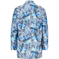 DIDI Travel Blazer Mida In Offwhite With Blue Azur Fusion Print Talla: 38 | Blazers Outlet | Mujer | Azul