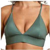 DEDICATED - Women's Bikini Top Alva - Parte superior de bikini size S, oliva