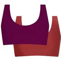 INASKA - Women's Top Pure - Parte superior de bikini size XS, morado/rojo