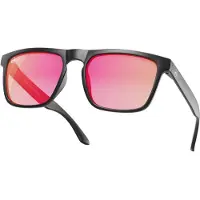 MowMow Gafas de sol deportivas 'Thor Sunglasses - Polarized - Men - Women - Black' rojo