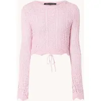 French Connection Nolan Open Back Crochet Jumper Red Talla: L | Jerséis de Punto Outlet | Mujer | Rojo