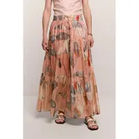 Summum Woman Quinty: Skirt Leaves With Lurex Multicolour Talla: 34 | Faldas Maxi Outlet | Mujer | Blanco