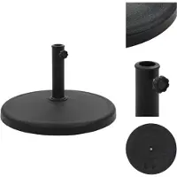 vidaXL Base para parasol redonda, 19 kg, color , de poliharz