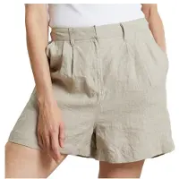 DEDICATED - Women's Shorts Djupvik Linen - Pantalones cortos size XL, beige