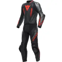 Dainese Laguna Seca 5 Caballeros Conjunto Cuero 2 Piezas Negro/Antracita/Rojo 46 hombres