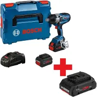 Bosch Llave de Impacto GDS 18V-1050 H (2 x 8,0 Ah ProCORE + GAL1880CV + L-Boxx 136)