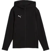 Puma Sudadera con cremallera deportiva negro / blanco