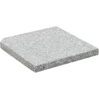 The Living Store La Living Store, contrapeso para sombrilla, de granito, 25 kg, cuadrado, color gris